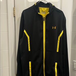 Under Armour Performance Jacket in Black and Yellow